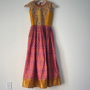 Charming Pink and Gold Kids Formal Dress